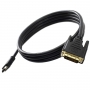 Cabo HDMI Macho x DVI-D 24+1 Macho Bidirecional de 1,50 Metros