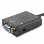 KIT 5x Cabo Conversor HDMI Macho para VGA Fêmea com Áudio Auxiliar P2