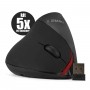 KIT 5x Mouse Gamer Vertical Sem Fio USB Wireless Óptico Ergonômico 5 Botões Durawell XZ-881