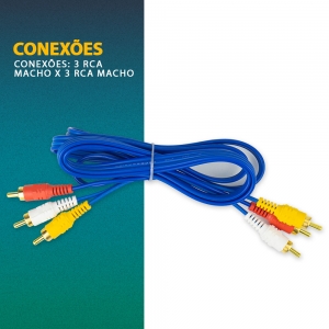 KIT Conversor Áudio Digital para RCA + Cabo Óptico Toslink 1 metro + Cabo Áudio Rca x Rca