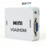 KIT Conversor VGA c/ Áudio P2 p/ Hdmi VGA2HDMI + Cabo HDMI