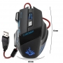 KIT Gamer LED - Teclado Semi Mecânico KP-2043A + Mouse Ergonômico GM-700 + Mouse Pad LED RGB 7 Cores MP-LED2535 + Fone Headset GH-X20