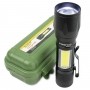 KIT Lanterna Led Holofote Recarregável TD-3000-30W + Mini Lanterna Tática Compacta BM8400