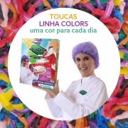 Touca Sanfonada Colors - Cx. c/50 -