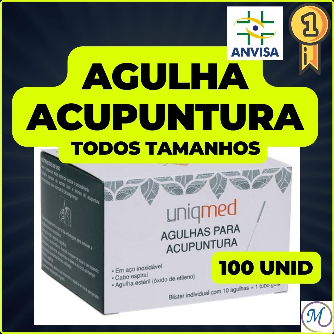 Agulha para Acupuntura - Uniqmed - Pct c/100 unidades