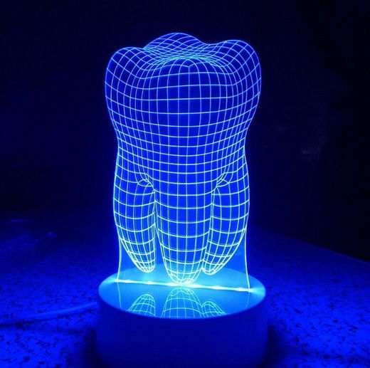 Luminária Dente - 3D - c/ controle