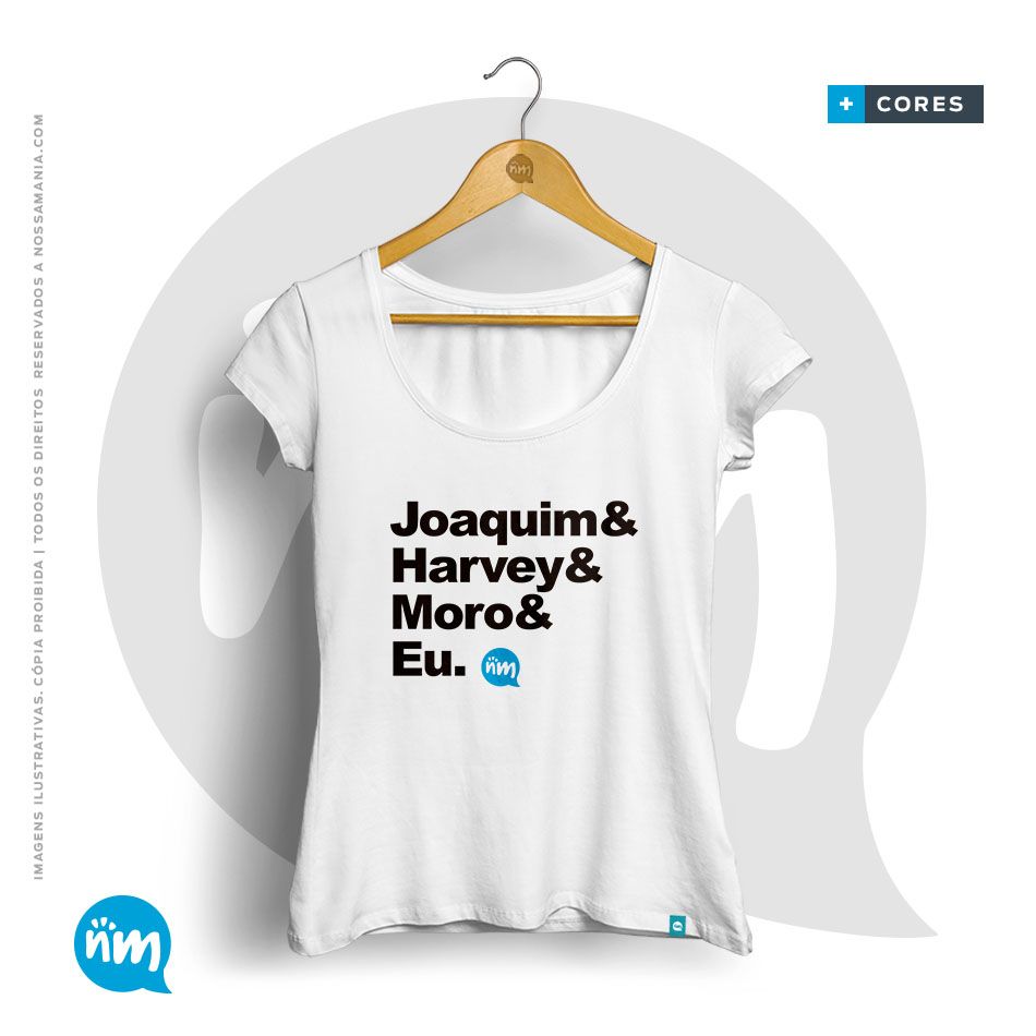 T-shirt de Direito: Joaquim & Harvey & Moro & Eu