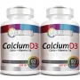 Compre 1, Leve 2 - Calcium D3 Cálcio + Vitamina D3 - (Cada pote contém 60 cáps.)