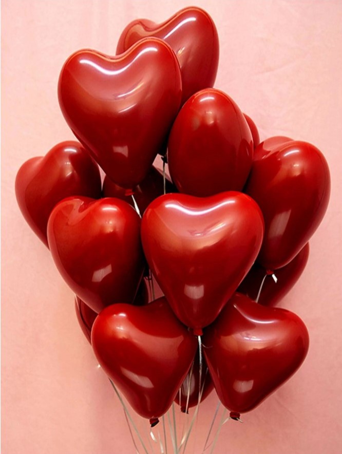 Balões de Corações Declaração de Amor Namoro Noivado Bodas