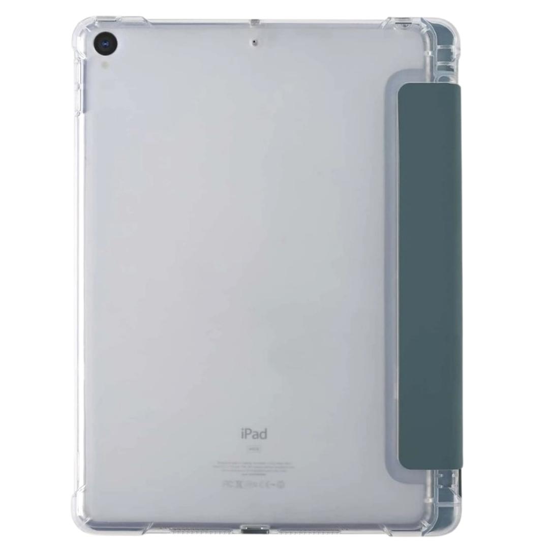 Capa Smart para iPad 9 8 7 Geração 10.2 Traseira de Silicone Tpu Encaixe para Caneta Verde