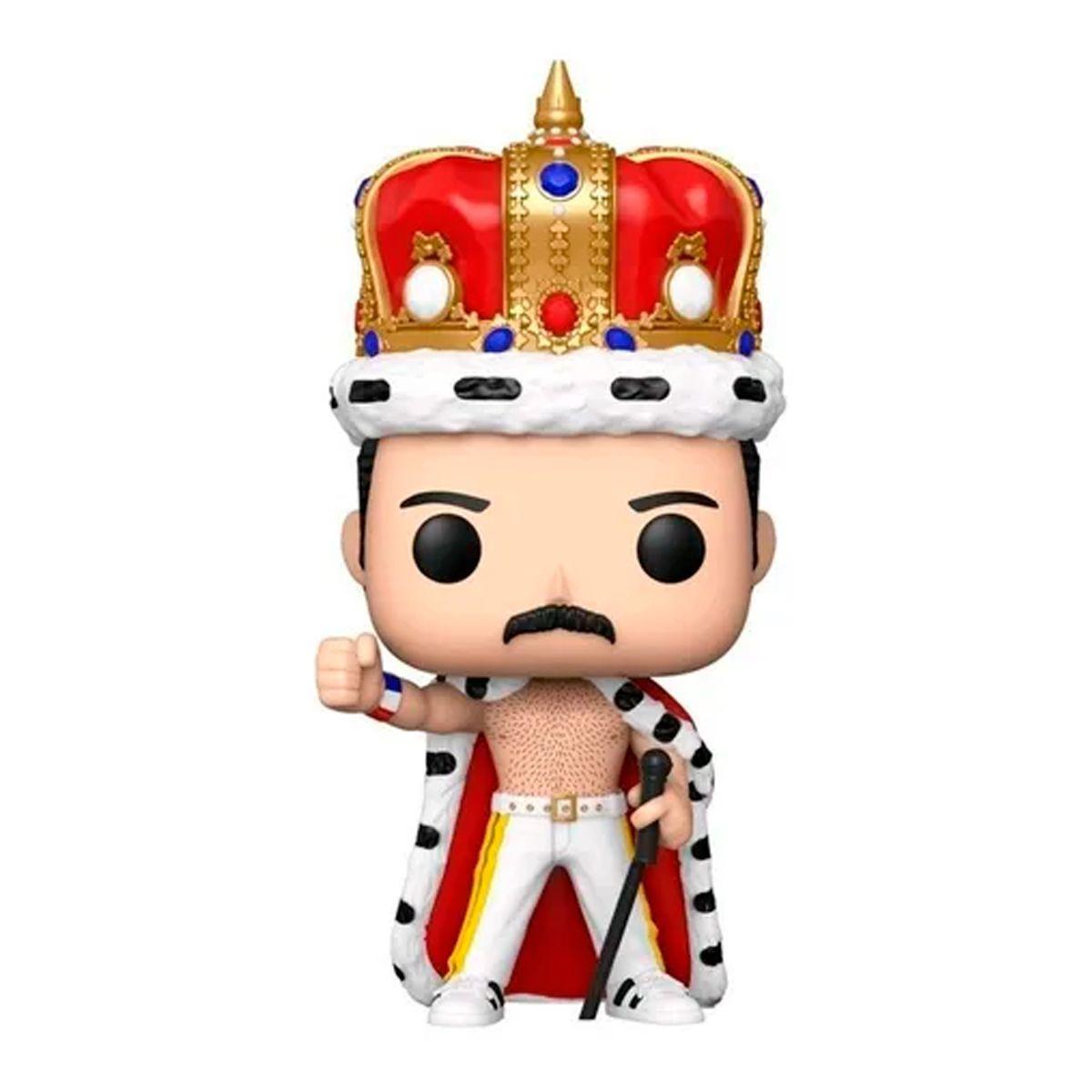 Funko Pop Rocks Queen Freddie Mercury King 184 Boneco Colecionável