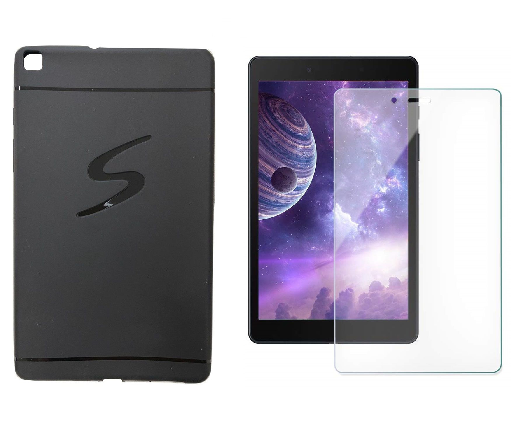 Kit para Capa Tablet Samsung Galaxy Tab A 8 T290 T295 Silicone + Vidro