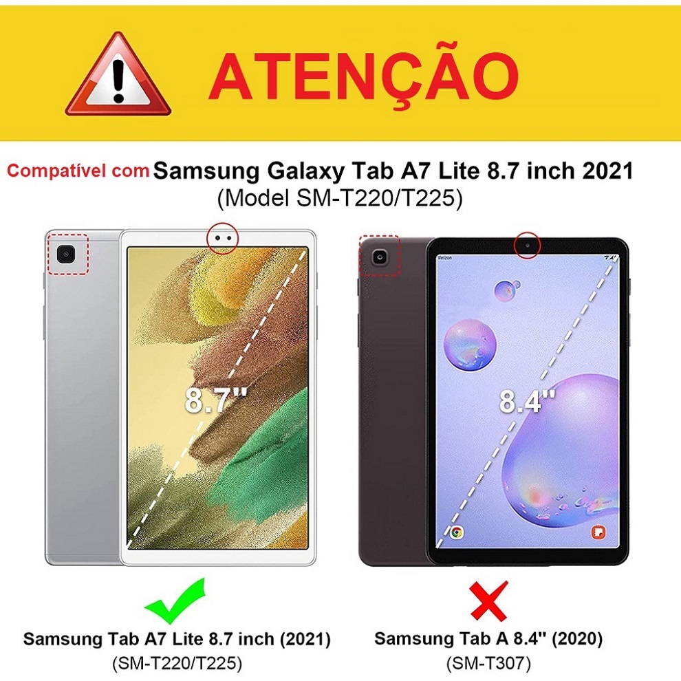 Película para Tablet Samsung Galaxy A7 Lite 8.7 Polegadas T220 T225 Vidro Temperado