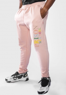 Calça Sportswear Moletom Pink Prison New York Needlework