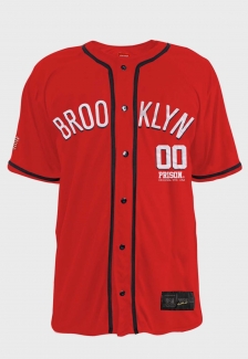Camisa de Baseball Red Prison Brooklyn 00