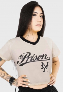 Cropped Prison NY Off- White