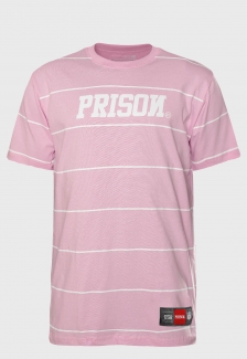 Camiseta Listrada Pink Prison
