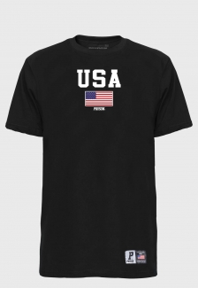 Camiseta Streetwear Black Prison USA