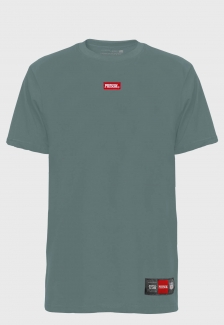 Camiseta Streetwear Logo Bordada Prison Green