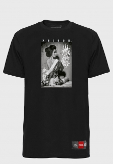 Camiseta Streetwear Black Prison Gueixa