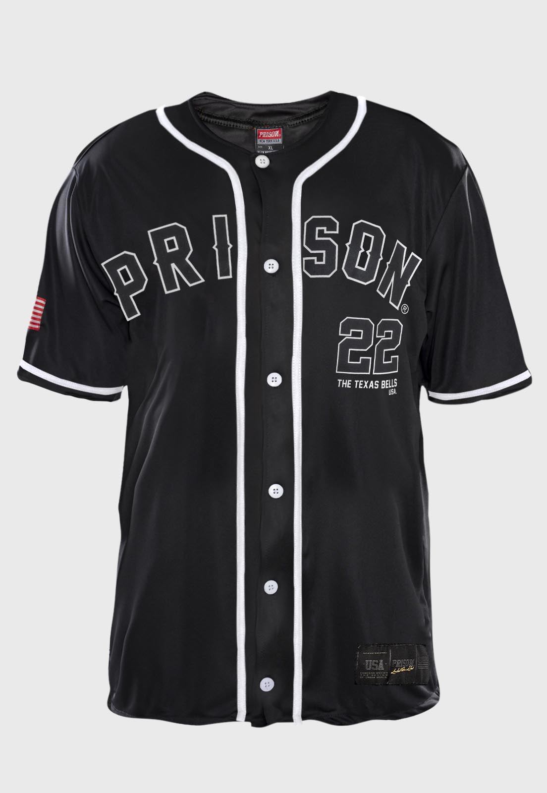 Camisa Baseball Prison Black Yorks 22