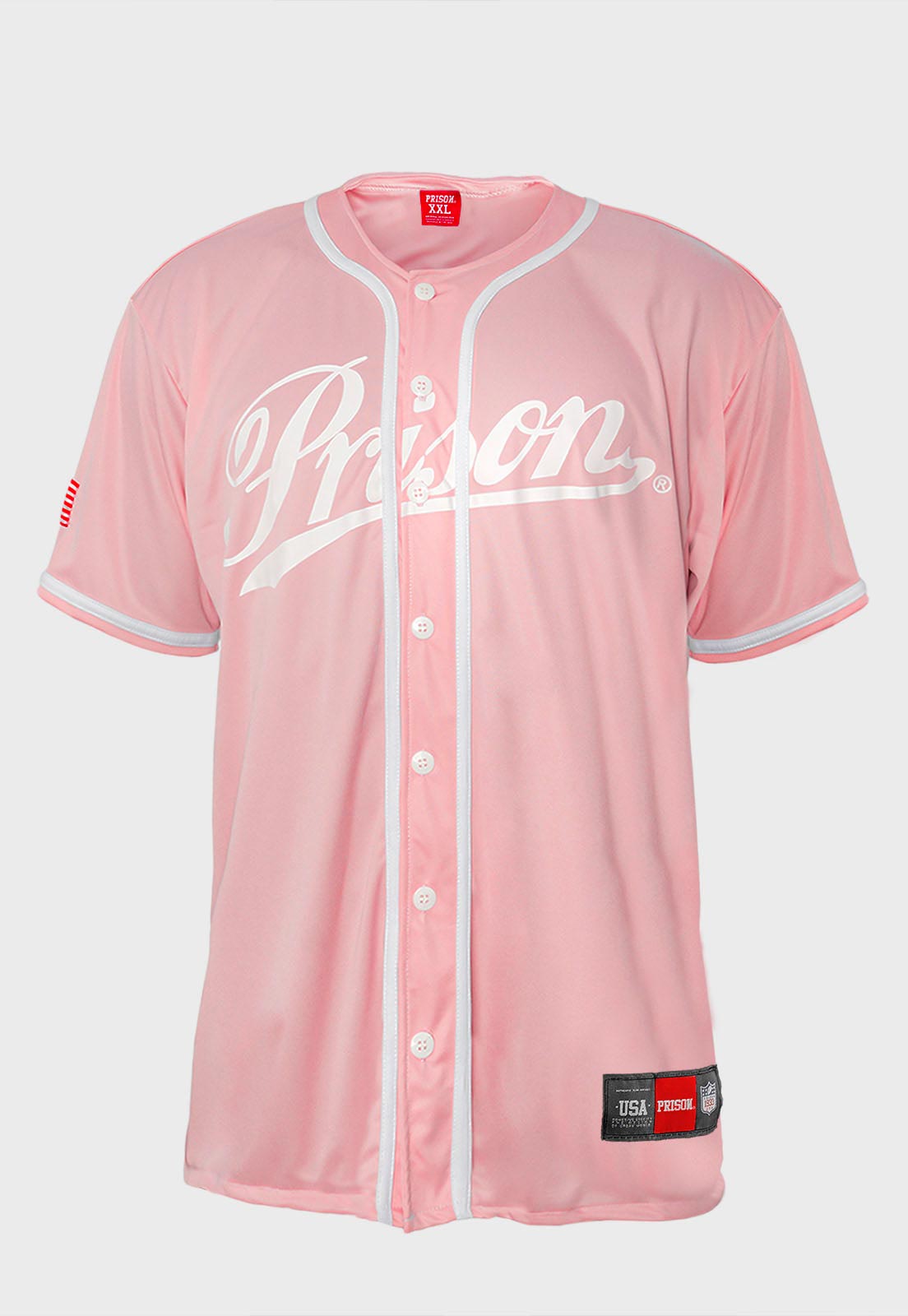 Camisa de Baseball League Prison Rosa