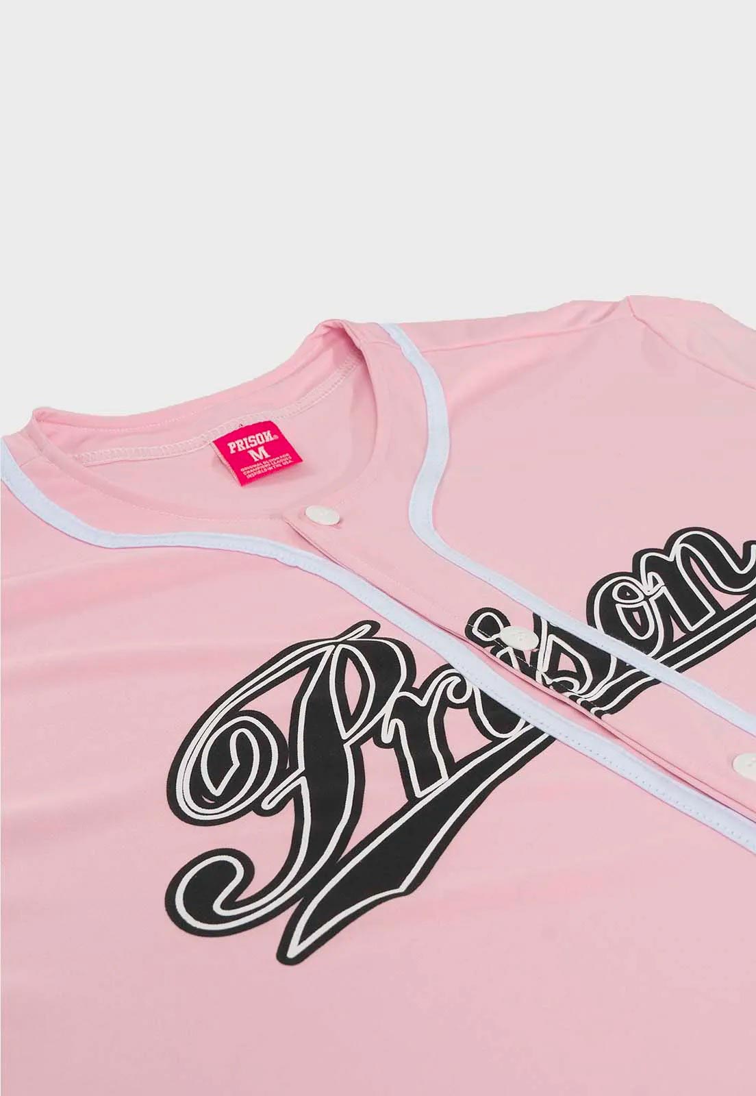 Camisa de Baseball League Prison Yorks pink