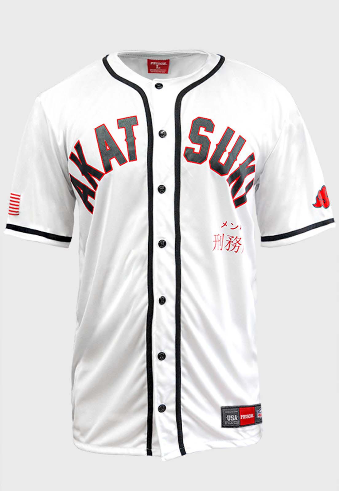 Camisa de Baseball Prison Akatsuki Branco