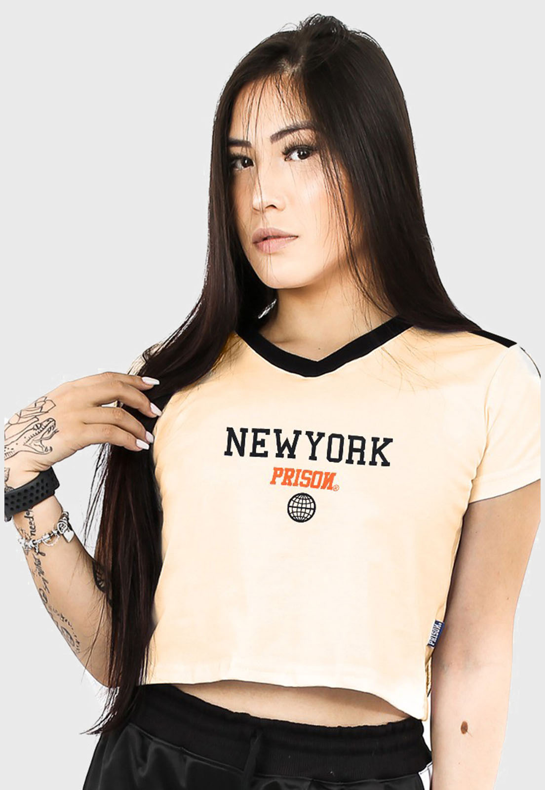 Cropped Prison NY Track Off White