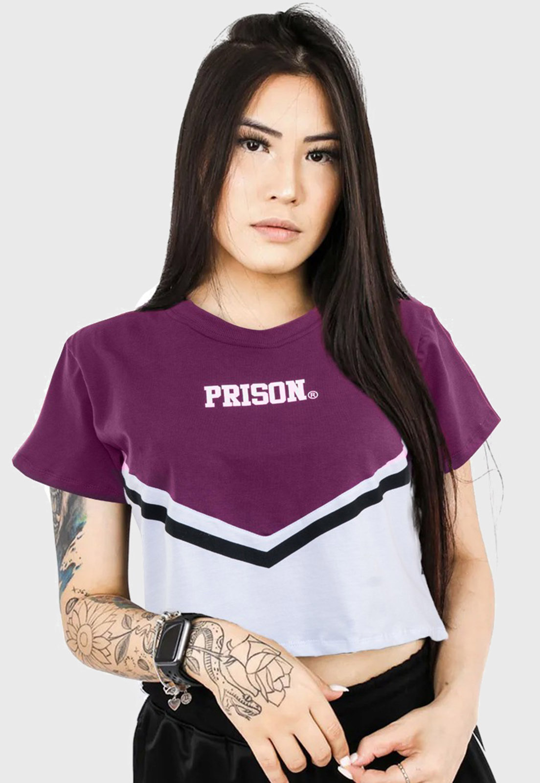 Cropped Prison Fancy purple