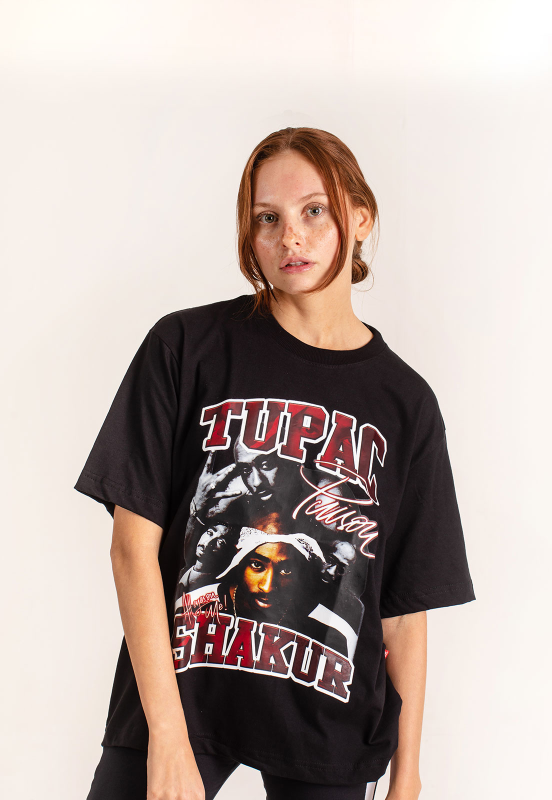 Camiseta Feminino Streetwear Prison Tupac