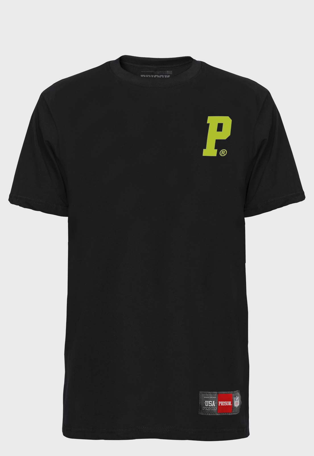 Camiseta Prison Logo Neon Preto