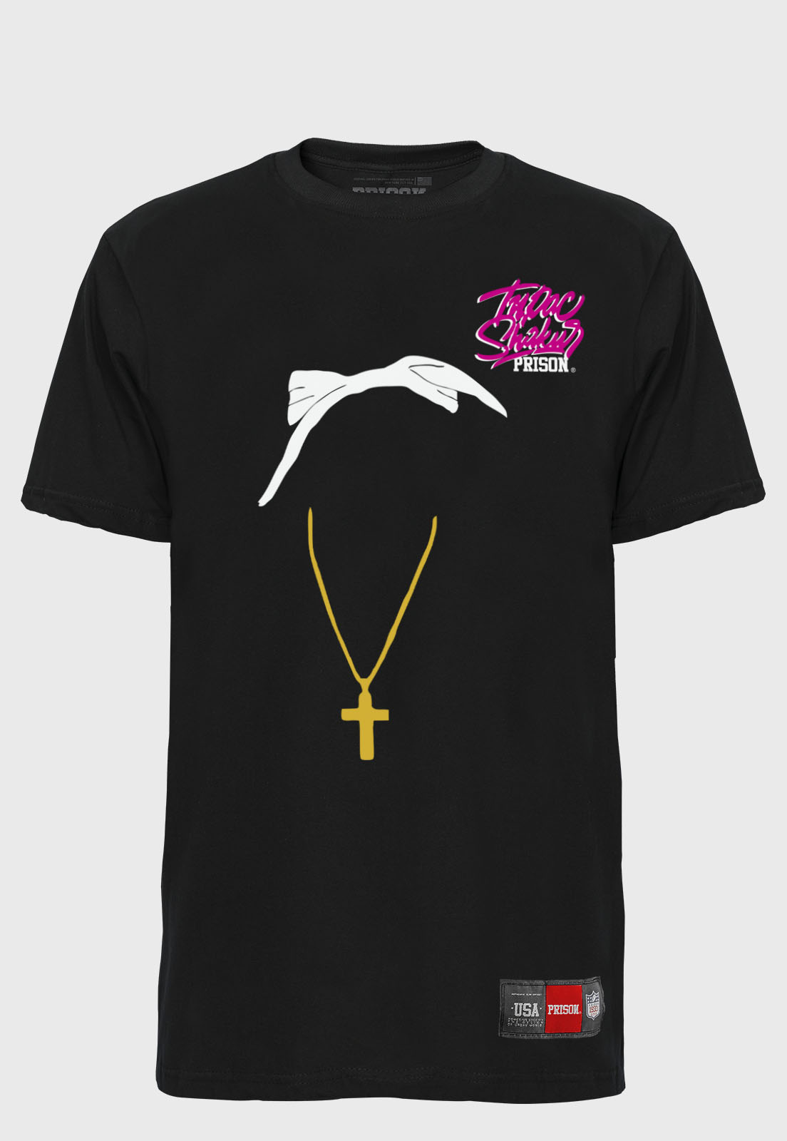 Camiseta Streetwear Prison Tupac Shakur minimalist