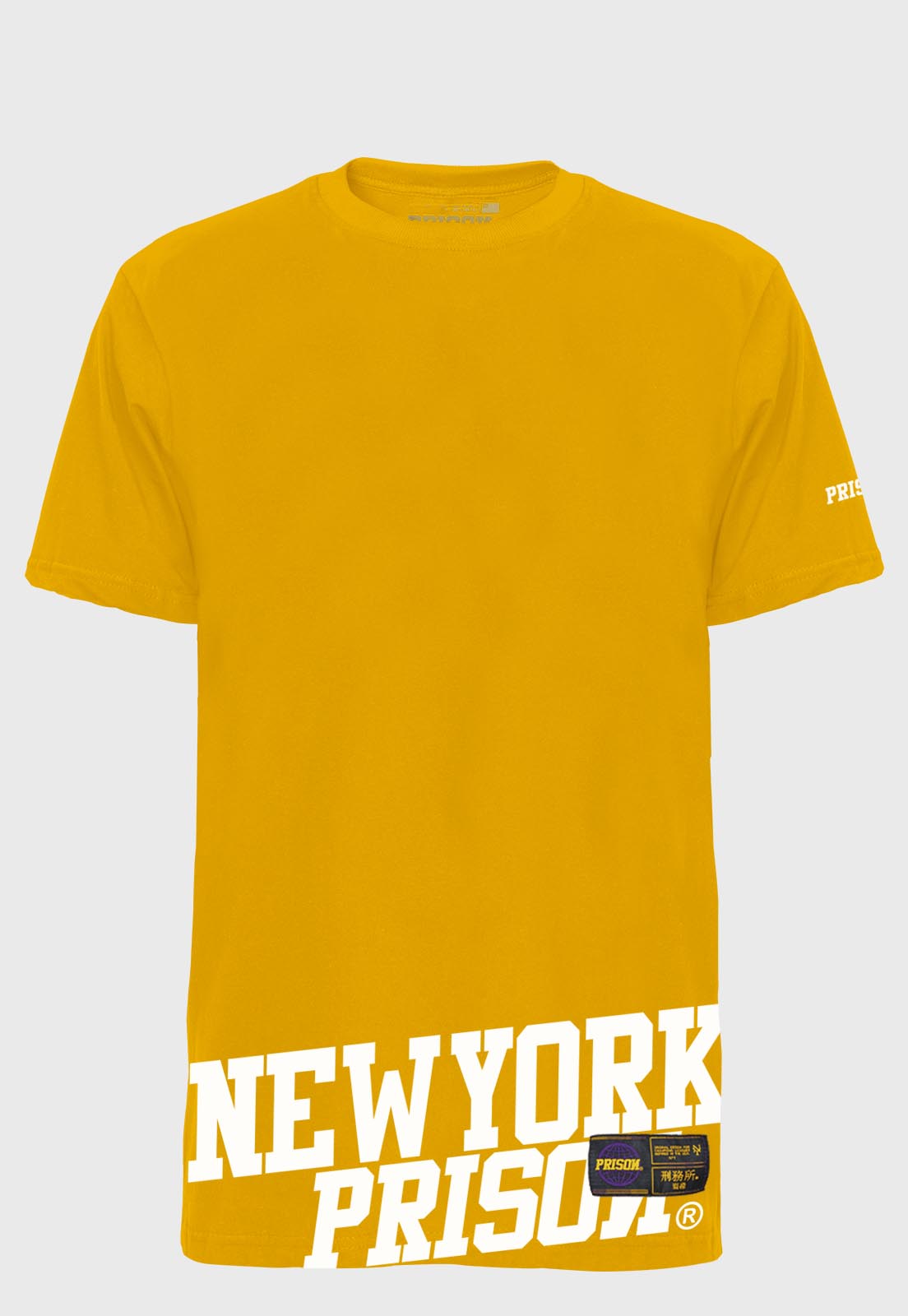 Camiseta Streetwear New York Prison Yellow
