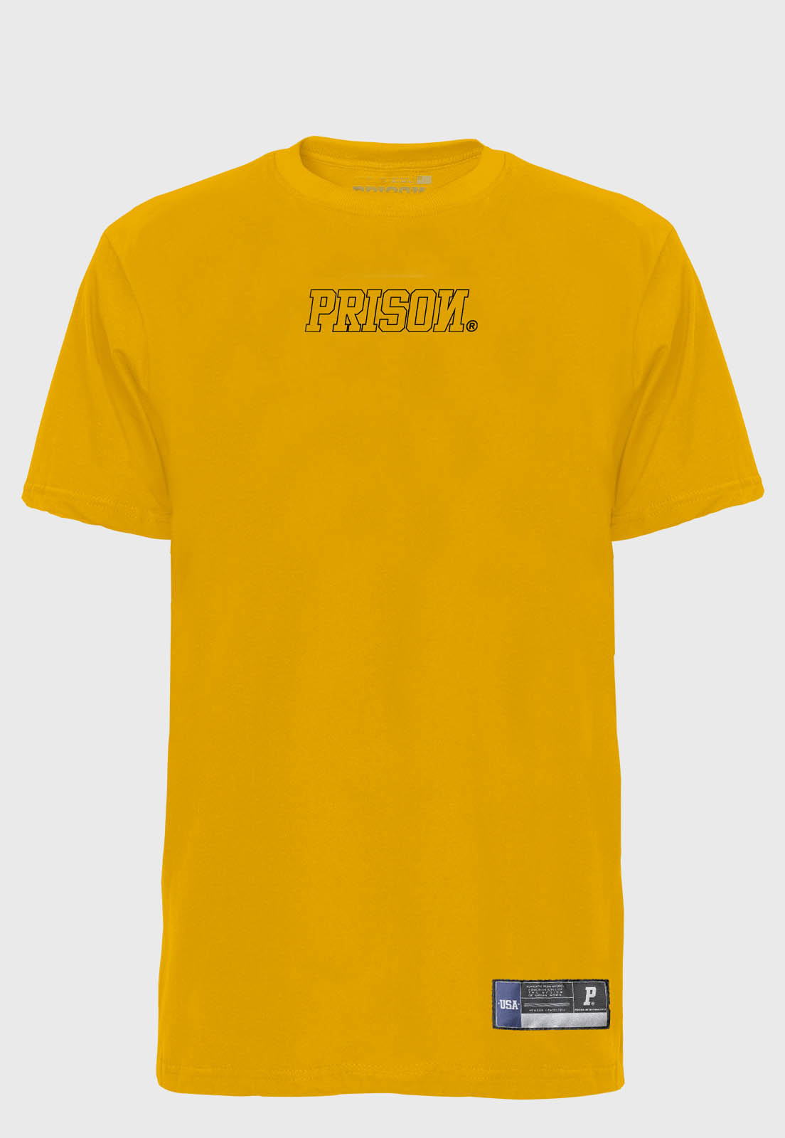 Camiseta Streetwear Prison Logo Yellow