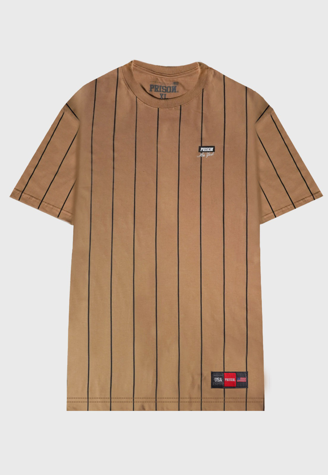 Camiseta Streetwear Prison NY Black Lines