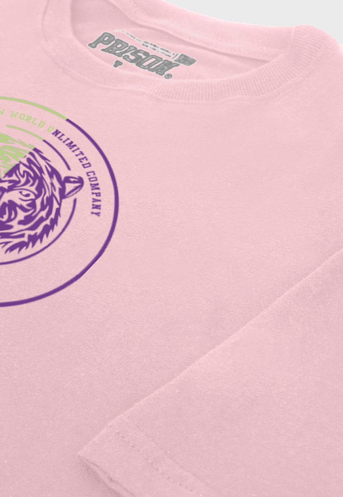 Camiseta Streetwear Prison Pink Tiger Purple Green