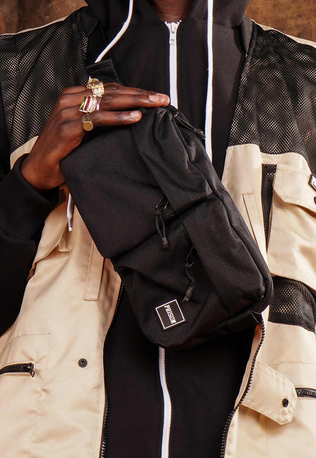 Shoulder Bag Prison Pockets Premium Black