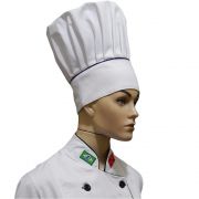 Chapéu Mestre Cuca Chef de Cozinha Tradicional - Branco