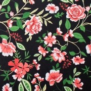 Tecido Tricoline para Patchwork Floral Corte 1m x 1,50m
