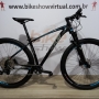 Bicicleta OGGI Big Wheel 7.3 2021 - 12v Shimano Deore - K7 10/51 Dentes - Preto/Grafite/Azul + BRINDES