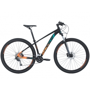 Bicicleta OGGI Big Wheel 7.1 2022 - 18v Shimano Alívio/Deore - Freio NUTT ou LOGAN Hidráulico - Preto/Laranja/Verde