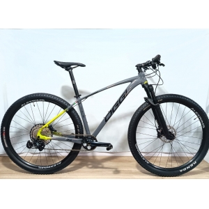 Bicicleta OGGI Big Wheel 7.4 2022 - 12v Shimano SLX - K7 10/51 dentes - NOVA GEOMETRIA - Grafite/Preto/S-Lime