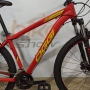 Bicicleta OGGI Hacker HDS 2021 - 24v Shimano Tourney - Freio LOGAN Hidráulico - Vermelho/Amarelo/Preto + BRINDES