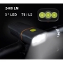 Farol TK3 JWS WS-151 Com 3 Modos de Luz Ultra Forte USB