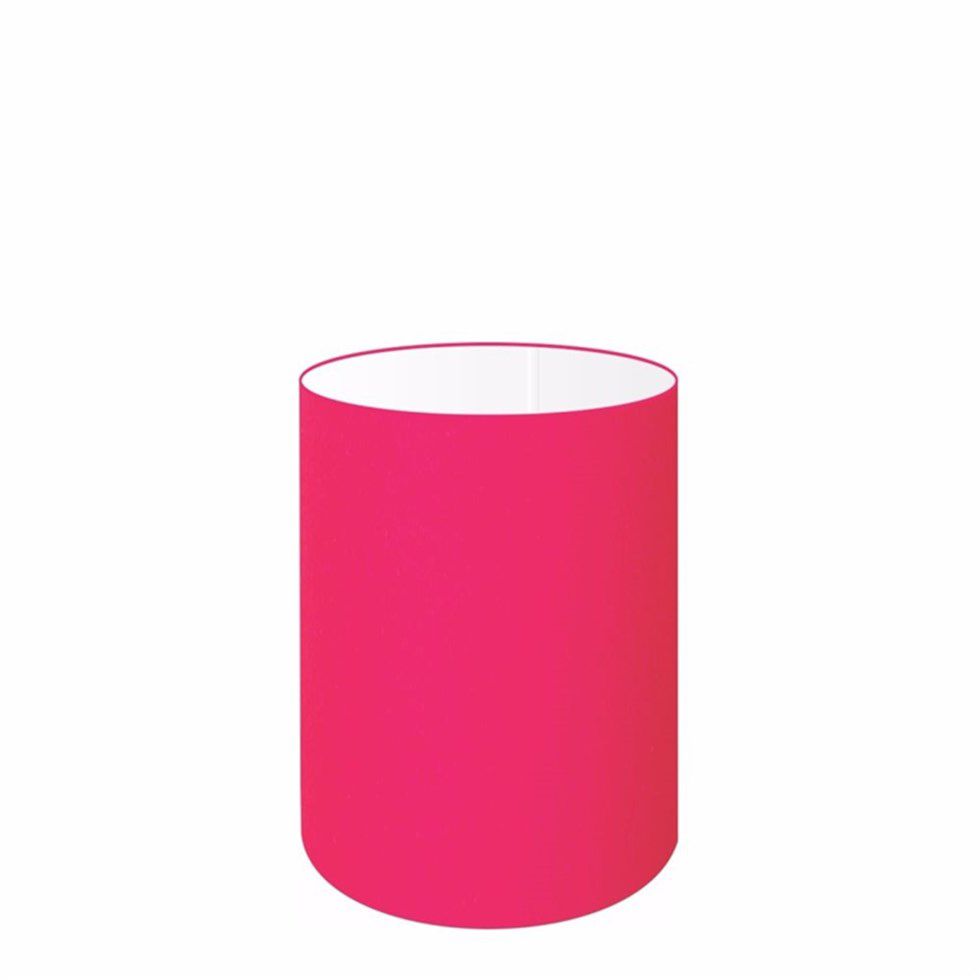 Cúpula Abajur Cilíndrica Cp-8002 Ø13x30cm Rosa Pink