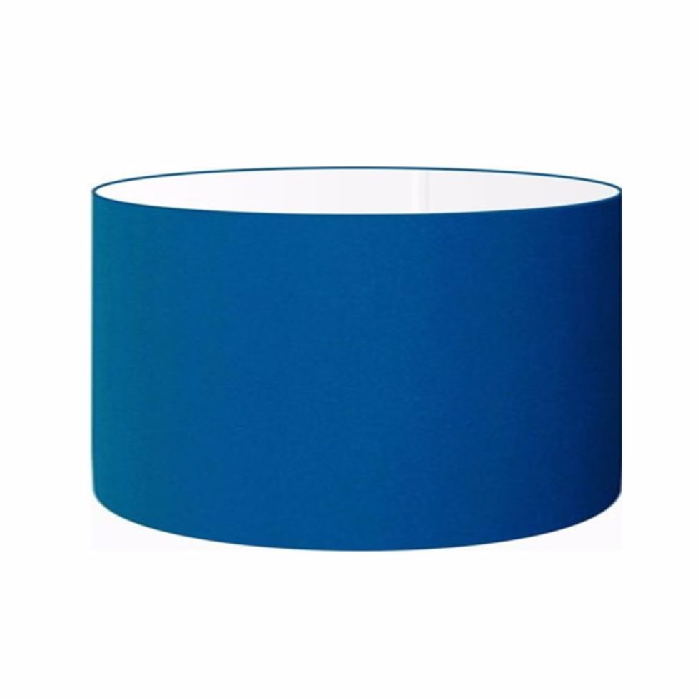Cúpula em Tecido Cilindrica Abajur Luminária Cp-4189 50x30cm Azul Turquesa