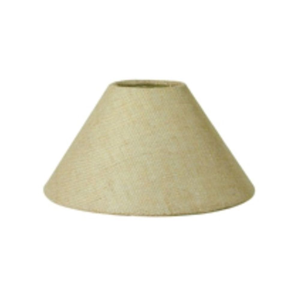 Cúpula em Tecido Cone Abajur Luminária Cp-4078 25/40x15cm Rustico Bege