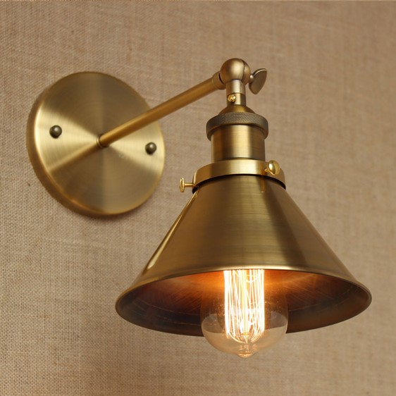 Arandela Wrount lâmpada de parede de ferro vintage, luminária para cafeteria, sala de edison, arandela em américa, estilo industrial