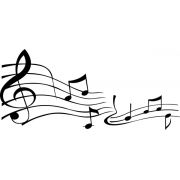 Adesivo Notas Musicais - Várias Cores